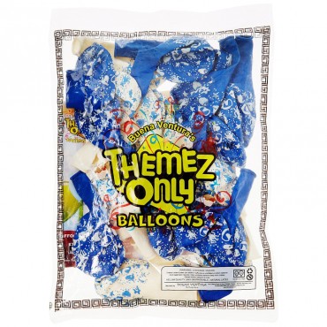 Themez Only Underwater Rubber Play Balloon 9 Met 5 Side Print 25 Piece Pack